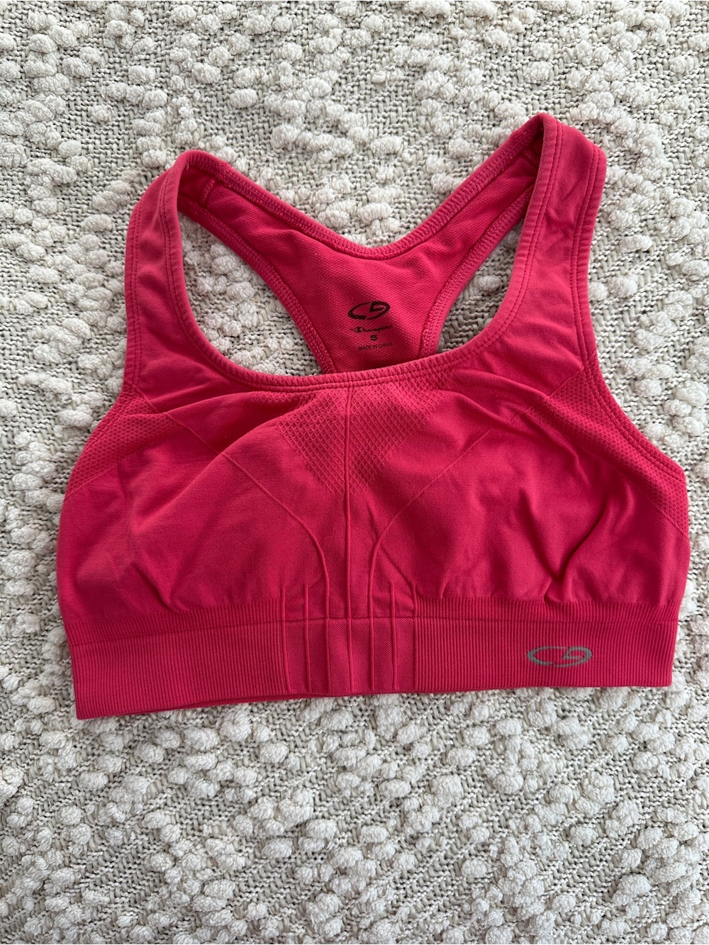 C9 Champion Womens Small Pink Seamless Racerback Activewear Sports Bra